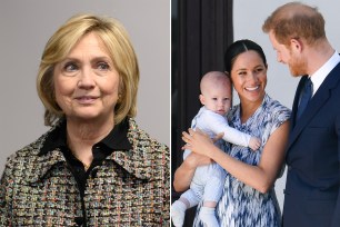 Hillary Clinton, and Meghan Markle and Prince Harry with baby Archie
