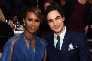 Iman and Zac Posen