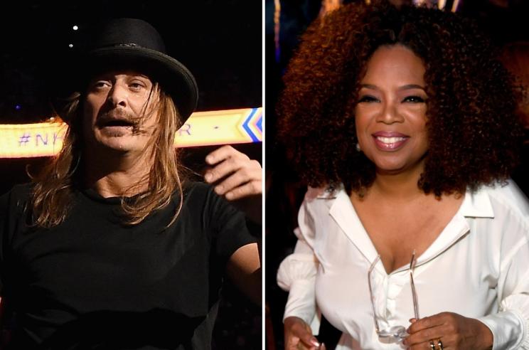 Kid Rock and Oprah Winfrey