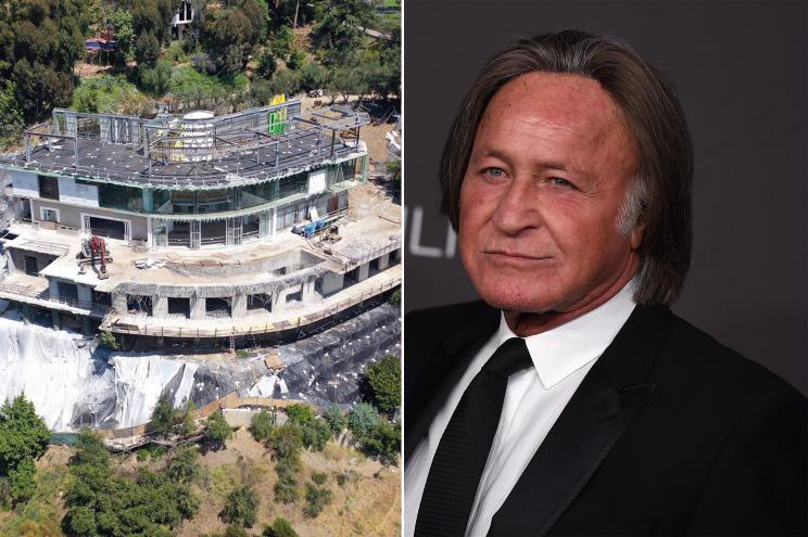 The "Starship Enterprise" home (left) and Mohamed Hadid