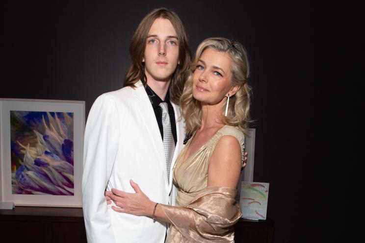 Paulina Porizkova and her son with the late Ric Ocasek, Oliver Ocasek