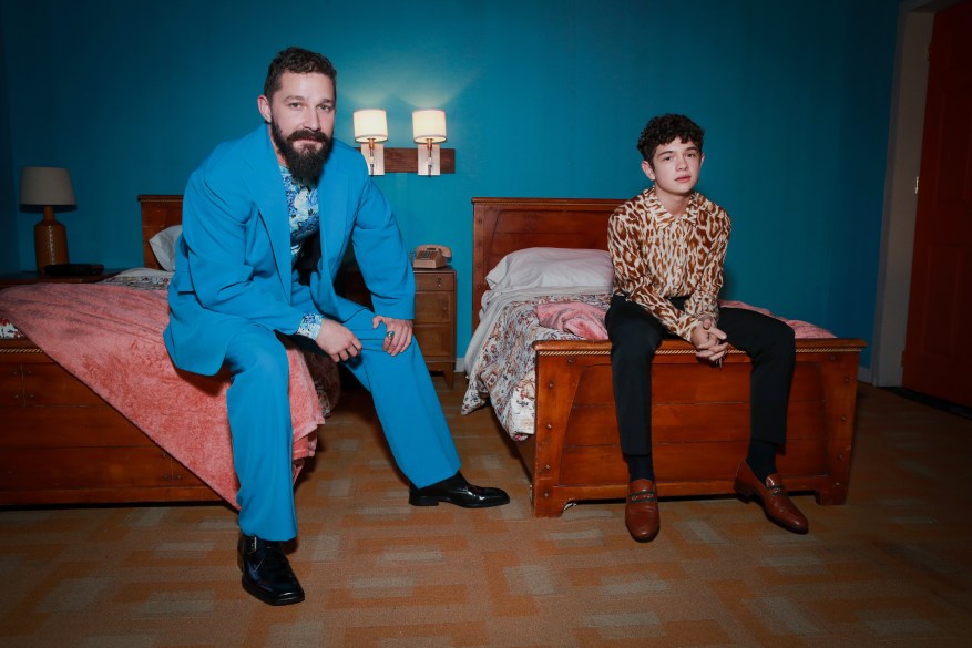 Shia LaBeouf and Noah Jupe attend the premiere of Amazon Studios "Honey Boy" in Hollywood.