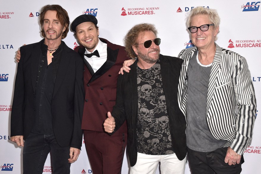 Rick Springfield, Gavid DeGraw, Sammy Hagar and REO Speedwagon's Kevin Cronin attend MusiCares Person of the Year honoring Aerosmith.