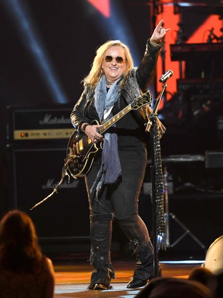 Melissa Etheridge performs on stage at MusiCares.