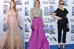 Olivia Wilde, Jennifer Lopez and Renee Zellweger at 2020 Independent Spirit Awards