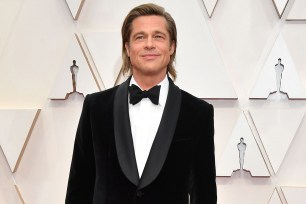 Brad Pitt on Oscars 2020 red carpet