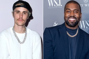 Justin Bieber and Kanye West