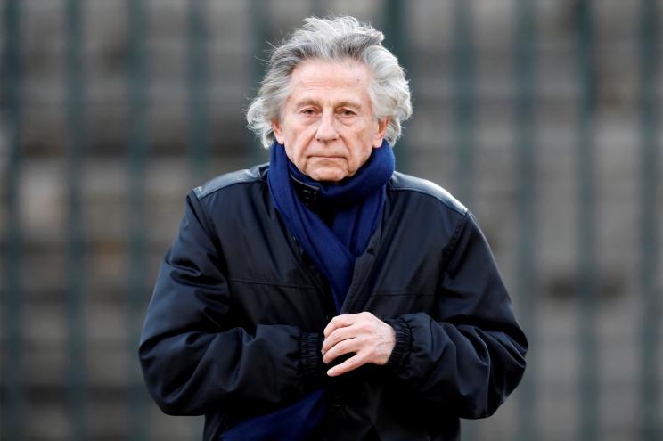 Roman Polanski arrives at the Madeleine Church