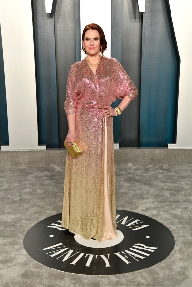 Megan Mullally sparkles at the 2020 Vanity Fair Oscar Party