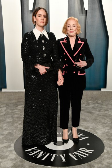 Sarah Paulson and Holland Taylor look sharp at the 2020 Vanity Fair Oscar Party