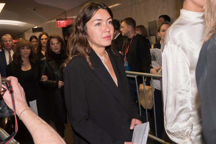 Mimi Haley arrives at court for Harvey Weinstein sentencing on March 11, 2020.