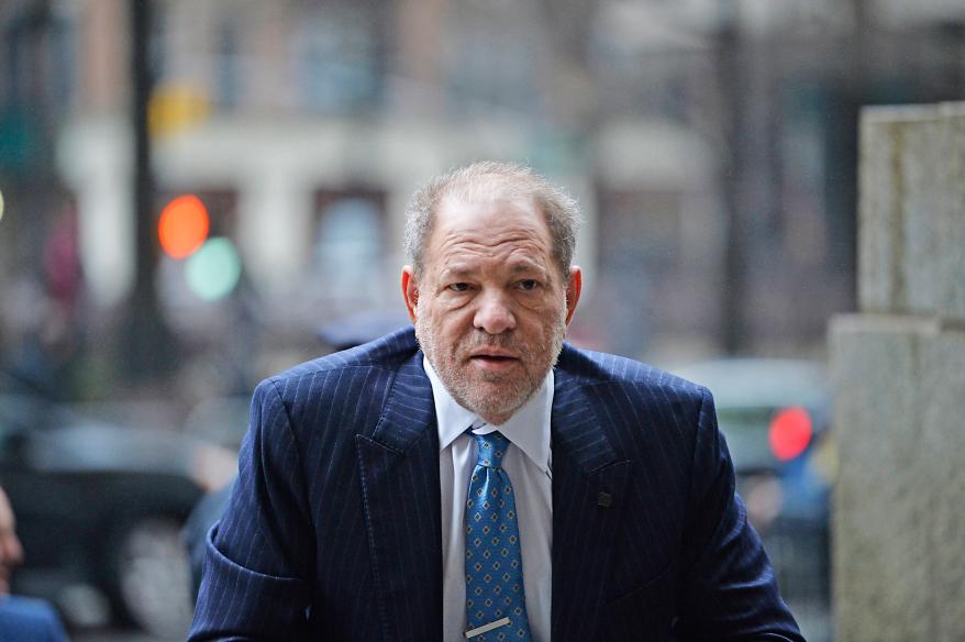 Harvey Weinstein arrives at court on February 6, 2020.