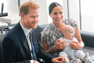 Prince Harry, Meghan Markle, and their son Archie