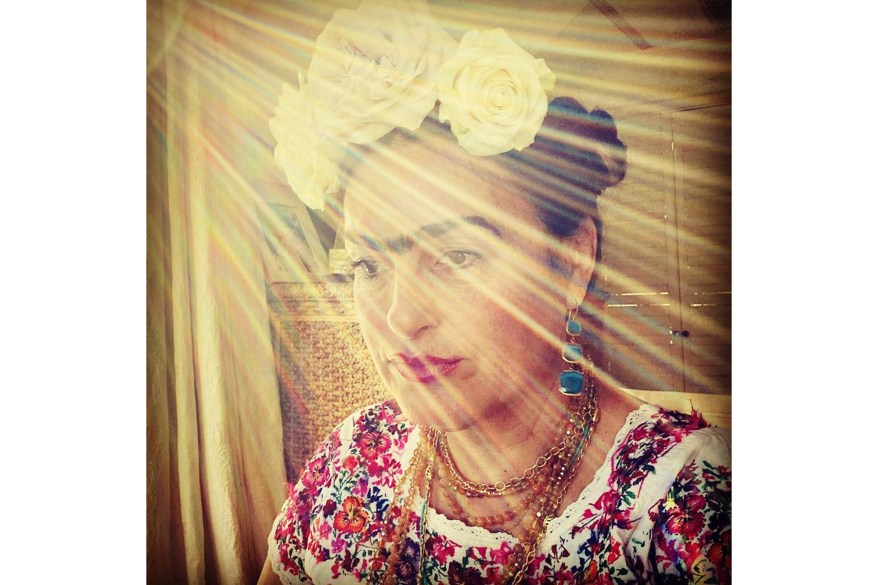 Mariska Hargitay dresses as Frida Kahlo.