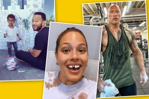 ashley graham, the rock, john legend