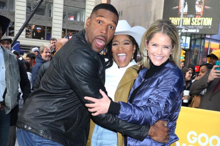 Michael Strahan, Keke Palmer, and Sara Haines