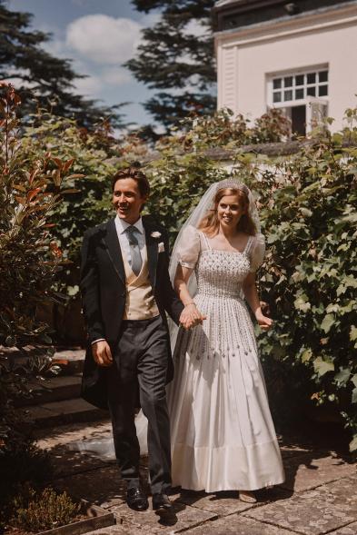 Princess Beatrice and Edoardo Mapelli Mozzi on their wedding day