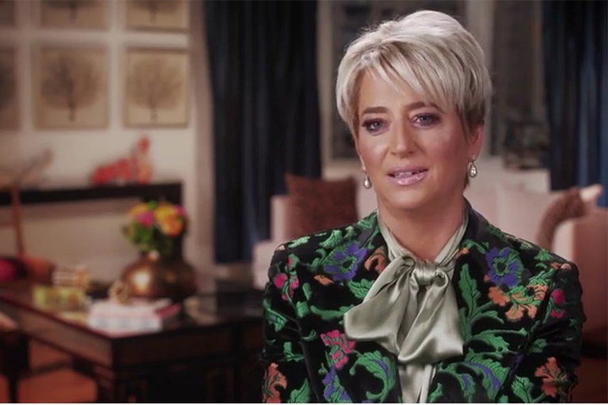 Dorinda embraced her English sensibilities with this Gucci floral blazer and silk pussy bow blouse in a Season 12 confessional.