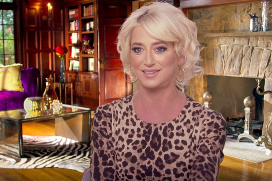 Leopard is Dorinda's neutral! This simple yet chic confessional look was reminiscent of a similar style worn by Erika Jayne on "RHOBH."