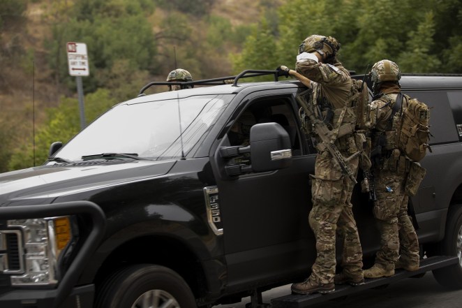 FBI Units were seen leaving Jake Paul's house this morning after serving a search warrant.