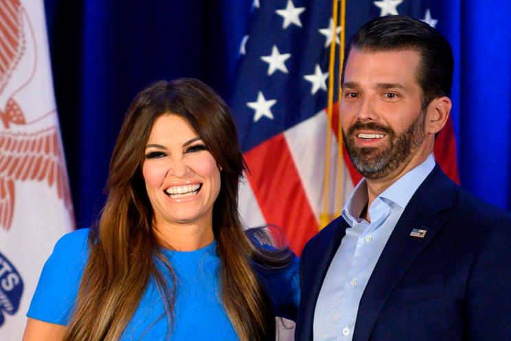 Kimberly Guilfoyle and Donald Trump Jr.