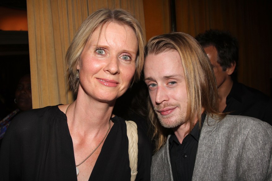 With Cynthia Nixon at the Broadway opening of "This Is Our Youth" in 2014