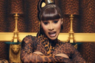 Cardi B in the "WAP" music video.