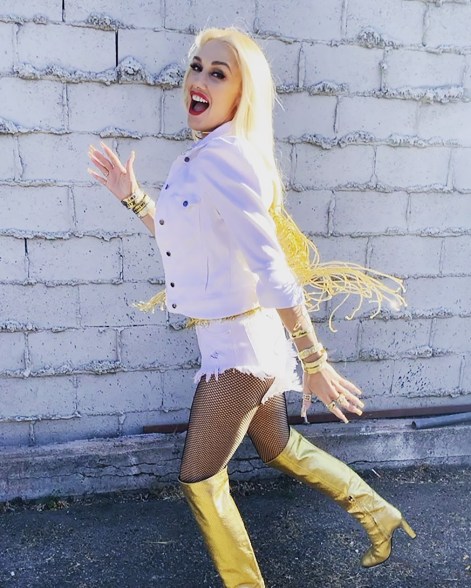 Gwen Stefani preps for her American Country Music Awards performance at the historic Bluebird Cafe in Nashville, Tenn.