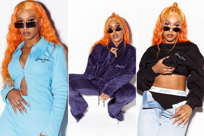 The Sean John x Missguided collection includes tons of tracksuits, oversized sweatshirts and logo-heavy designs.