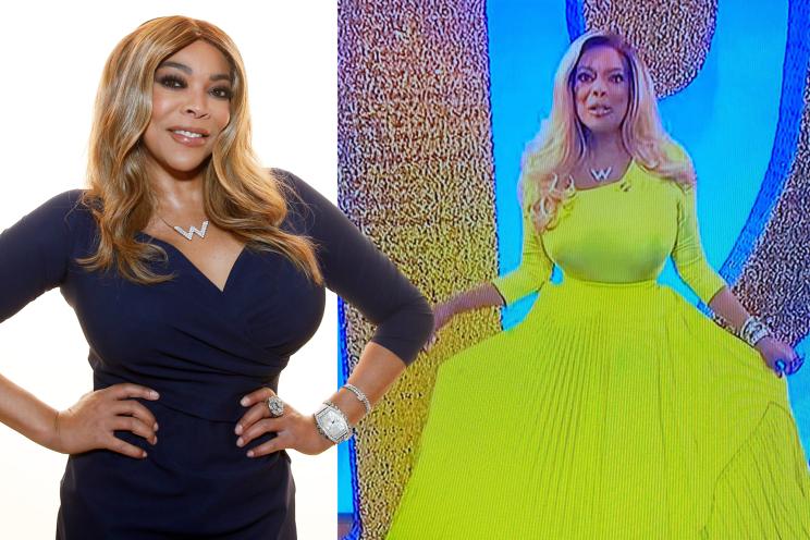 Wendy Williams in September 2019 and on the set of her talk show on Sept. 21, 2020