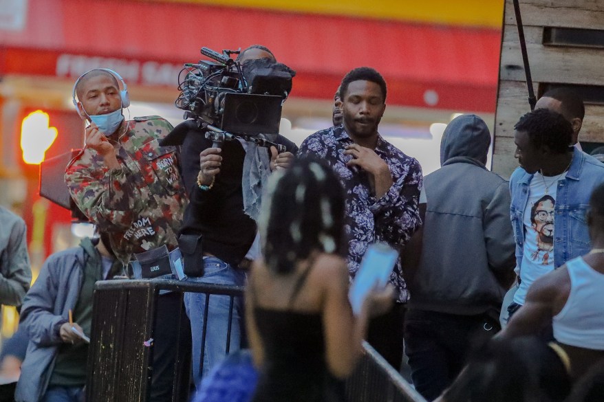 Jussie Smollett gets back to work as he works on his directorial debut of "B-Boy Blues" starring Ledisi, Brandon Evans and Broderick Hunter.