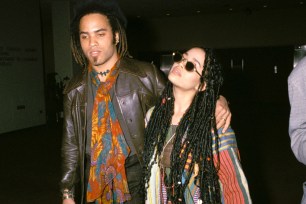 Lenny Kravitz and Lisa Bonet in 1987