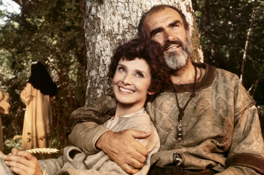 Audrey Hepburn and Sean Connery in 1976's film "Robin and Marian".