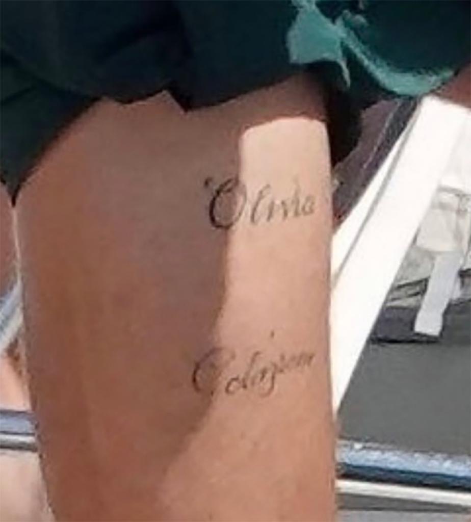 Harry styles olivia tattoo