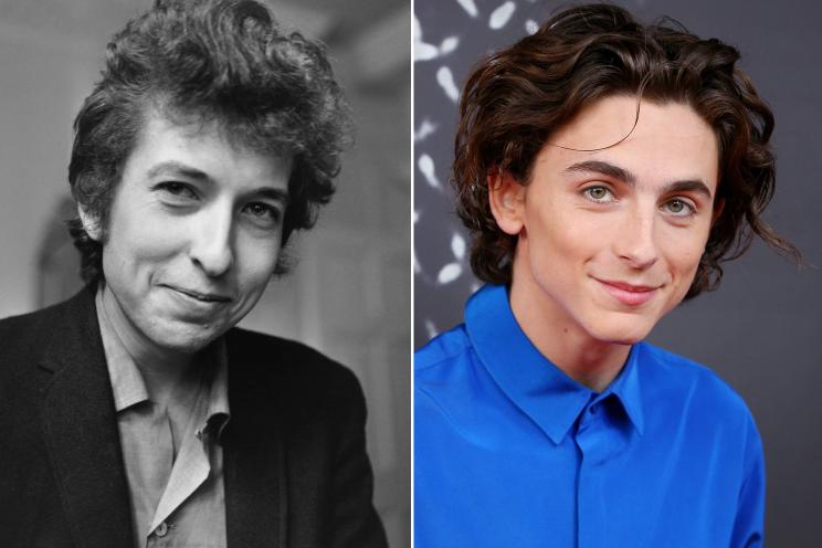 Bob Dylan and Timothée Chalamet