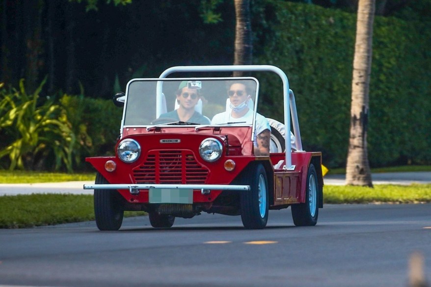 Brooklyn Beckham takes an afternoon cruise in Miami.