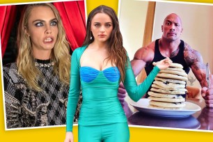 Joey King, Dwayne Johnson, Cara Delevingne