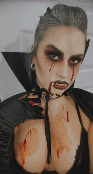 Demi Lovato as a vampire