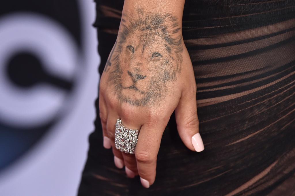 Demi Lovato lion tattoo