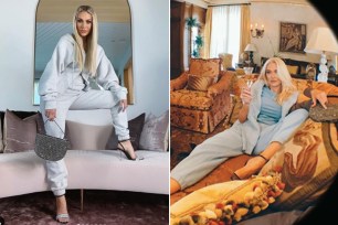 Dorit Kemsley and Erika Jayne posed wearing matching head-to-toe Alexander Wang looks while lounging at home.
