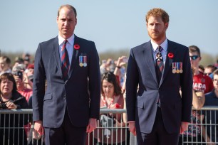 Prince William, Duke of Cambridge (left) and Prince Harry