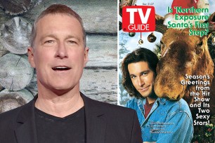 John Corbett in a TV Guide cover for "Northern Exposure" (L)