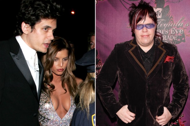 John Mayer, Jessica Simpson and Perez Hilton in 2007