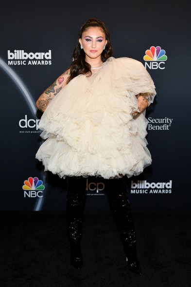 Presenter Julia Michaels' Bicholla frock was an explosion of tulle.