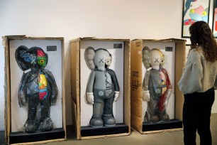 Artwork by KAWS at Digard auction house in Paris