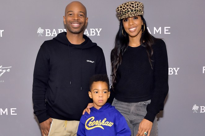 Kelly Rowland, her husband Tim Weatherspoon and son Titan