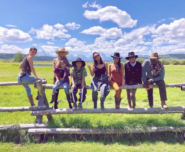 Kim Kardashian celebrates her 40th birthday with her family at her "Happy Place" in Montana.