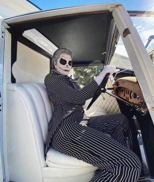 Kris Jenner as Jack Skellington from "The Nightmare Before Christmas"