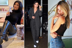 Kylie Jenner, Selena Gomez and Emily Ratajkowski in Leset.