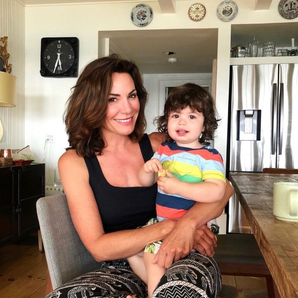 Luann de Lesseps gets a visit from Andy Cohen's son over the weekend.